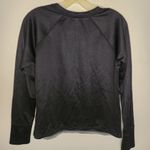 Athleta  Snowscape Black/Gray Quilted Raglan Crew Neck Athletic Sweatshirt Photo 1