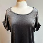 Gibson Latimer  Crushed Velvet Silver Dress Size Medium Photo 3