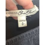 EXPRESS  One Eleven Black Half Sleeve Crew Neck Bodysuit Size Small Photo 5