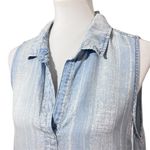 Bella Dahl  Blue Chambray Shift Dress Size L Photo 3