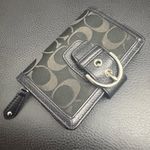 Coach Zipper buckle wallet black wallet small Photo 0