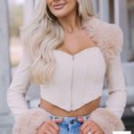 These Three Boutique These Three Fur Shirt Medium  Photo 4