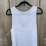 Free People Vintage  White Crossover Cut Out Viscose Rayon Tank Top Photo 3