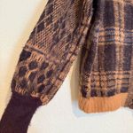 Free People NWOT  Sepia Plaid Cardigan Photo 6