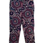 Vineyard Vines Womens  Shep & Ian Navy Blue Pink Dots Ankle Pant Size 6 EUC #1010 Photo 0