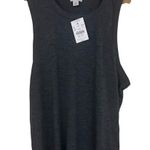 J.Crew  Charcoal Sleeveless Tie-Back Tank NWT size M Photo 0