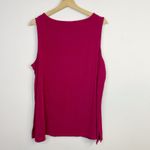 Chico's Slinky Travelers Knit Sleeveless Tank Top Dark Raspberry Pink Plus 4 XXL Photo 4