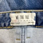 Free People We the  Jeans Womens 25 Blue‎ Distressed Cropped Button Fly Stretch Photo 8