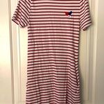 Striped Red Mini Dress Photo 0