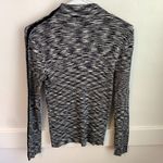 T Tahari Tahari Heathered Black Turtleneck Long Sleeve Shirt Photo 1