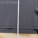 Just Strong / Charcoal Oversized Athletic Cropped Top Tonal Photo 6