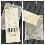 New York & Company New Black Sweater Mock Neck Ribbed Long Sleeve Women Size XL Photo 11