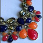 Gold Tone Multi Color Statement Necklace Set Orange Photo 3