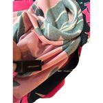 The Limited  Tunic Shift Dress Floral Pink Navy Blue Size LargeV-Neck 3/4 Sleeves Photo 11