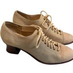 Wild Pair Vintage Kaline Leather Lace Up Funky Granny Oxford Heel Sz 9 Photo 4
