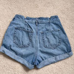 Hollister ultra high rise,curvy paper bag mom denim shorts Size 5 Photo 1