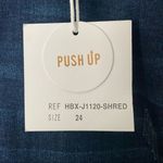 NEW Honey and Bristle premium denim skinny high rise Push Up Frayed Hem Sz 24 Blue Photo 5