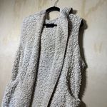 Love Tree Women's Long Sherpa Faux Fur Hooded Vest GC Size L Photo 1
