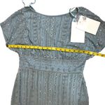 Mac Duggal  Size 6 Blue Beaded Empire Waist Column Midi Cocktail Dress 93649 NWT Photo 13