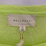 MELLODAY  bright green lightweight tee small new Photo 2