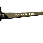 Tahari  Butterfly Oversized Sunglasses Shiny Black Frame Smoke Gradient Lens Photo 5