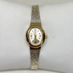 Vintage Avon women’s silver gold tone watch 18mm oval up to 7.5” quartz running Photo 0