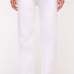 Abercrombie & Fitch 90s Straight Ultra High Rise White Frayed Hem Jeans Size 30 Photo 0