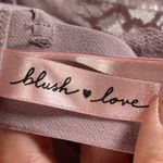 Blush Love Bralette Paisley Lace Strappy Back Soft Pink Bralette M Purple Size M Photo 5