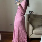 Ganni  flynn lace sea pink maxi dress size 38 6 C9 Photo 8