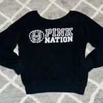 PINK - Victoria's Secret Black VS Sweatshirt  Photo 2