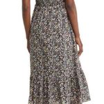 Rails  Clementine Smocked Black Floral Midi Dress Women Size Small Cap Sleeve NEW Photo 1