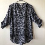 Decree Womens Tunic Blouse 3/4 Sleeves Black & White Photo 0