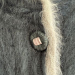 Venesha Vintage Angora Soft Black Cardigan Cozy Minimalist Boho Aesthetic Medium Photo 3