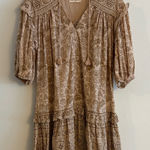 Spell & The Gypsy Lioness Tunic Dress in Smoke Size XS Tan Photo 0