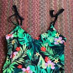 PINK - Victoria's Secret VICTORIAS SECRET PINK TROPICAL PINK ONE PIECE BIKINI HIGH CUT LEG Photo 1