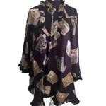 Zimmermann Purple Silk Celestial Zodiac Swing Dress Size 1 / US 6 Photo 5