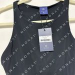 MONAT logo print high neck sleeveless bodysuit Black Size M Photo 1