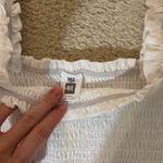 Me to We White Smocked Ruffle Strap Top Photo 1