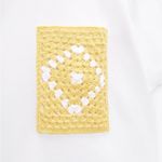 ZARA NWT Crochet Handmade Pocket Short Sleeve T Shirt Small Photo 3