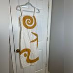 Cleobella  Brie Midi Dress in Ivory & Ochre Photo 4