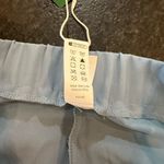 High Waisted Tie Side Wide Leg “Forget Me Not Light Blue” Work Pants Blue Size L Photo 12