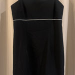 Alyn Paige  Black Dress with White Accents Photo 0