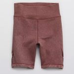 Aerie Offline Seamless Macrame 7" Bike Short Red (Small) athleisure workout Photo 0