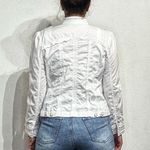 Peck & Peck  Weekend White Full Zip Jacket Sz S Photo 8