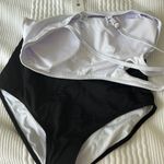 One Piece Two Tone One Shoulder  Swimwear Photo 2