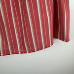 Old Navy  Striped Cotton Skirt Size 6‎ Coral Pleated A-Line Y2K Feminine Retro Photo 4