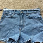 Billabong High Rise Cutoff Blue Jean Shorts - Size 27 - EUC - Stretch Photo 5