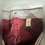 Aeropostale Women Stretch High Waist Midi Twill Short Burgundy Maroon Size 00 Photo 5