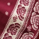 LC Lauren Conrad 𝅺Lauren Conrad LC medium burgundy cream paisley print midi dress Photo 8