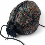 Vintage Lady Eve by Valerie Fully Beaded Oval Sphere Shaped Purse Evening Formal Bag with Strap Multiple Photo 4